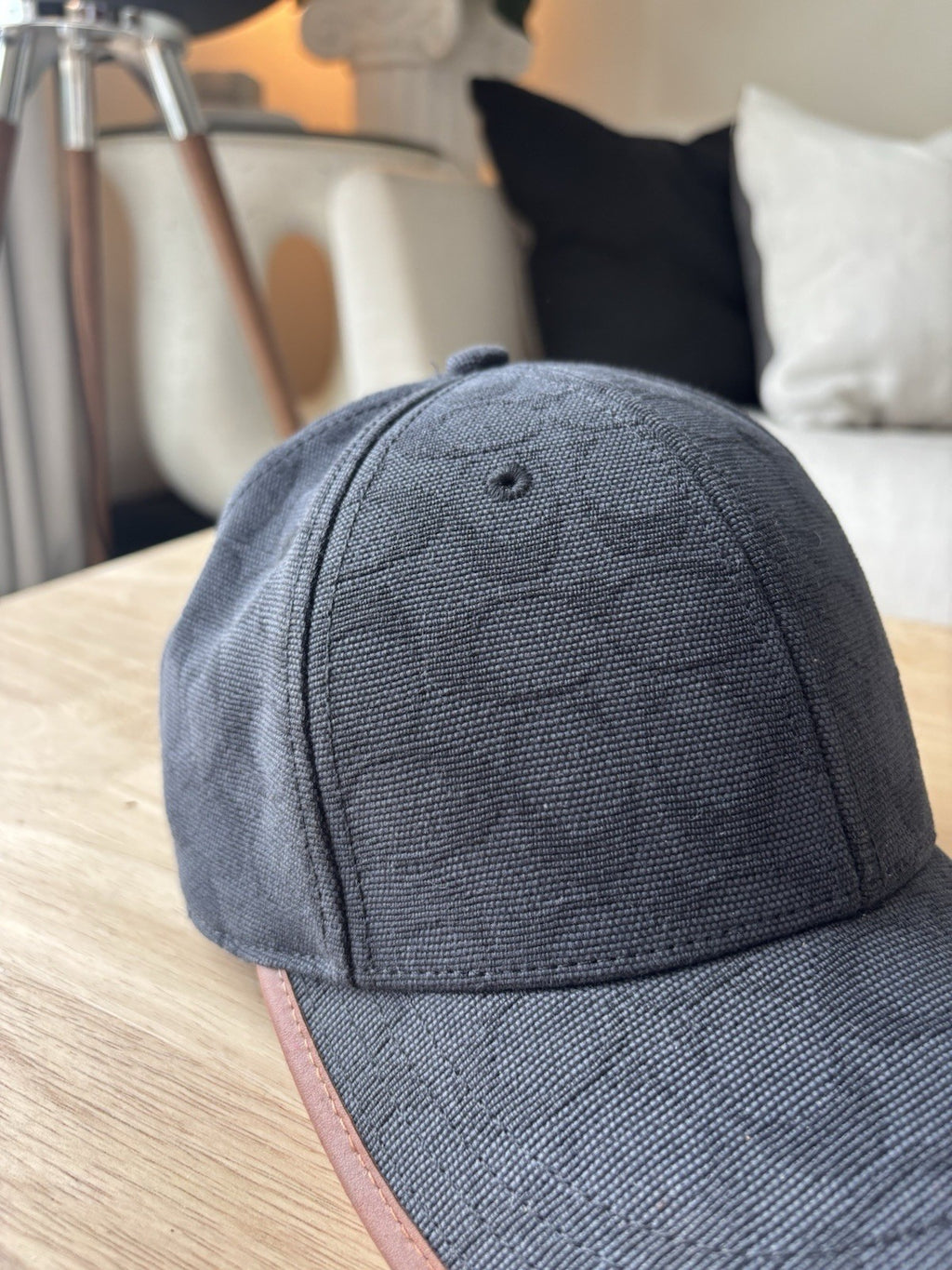 COACH Runway Baseball Cap Hat Signature C Black Jacquard W/ Leather (org $175)