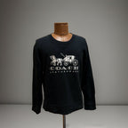 COACH Designer Horse And Carriage Crewneck Sweatshirt L BLK Unisex C9116 ($250)