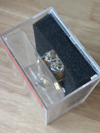 2003Vintage Rite Aid Leaded Crystal Bear Ornament 24K Gold Trim 3” New In Box