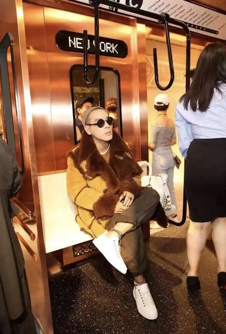 Rare COACH Runway Limited Edition Shearling FurCoat Lamb Leather Size 48 ($2.6K)