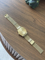 NIXON Time Teller Watch Blue Dial 37mm Gold Stainless Steel Mesh Band A045-1931