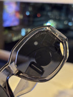 VERSACE Designer Transparent Sunglasses Grey Square Mirror VE 4361 (org $380)