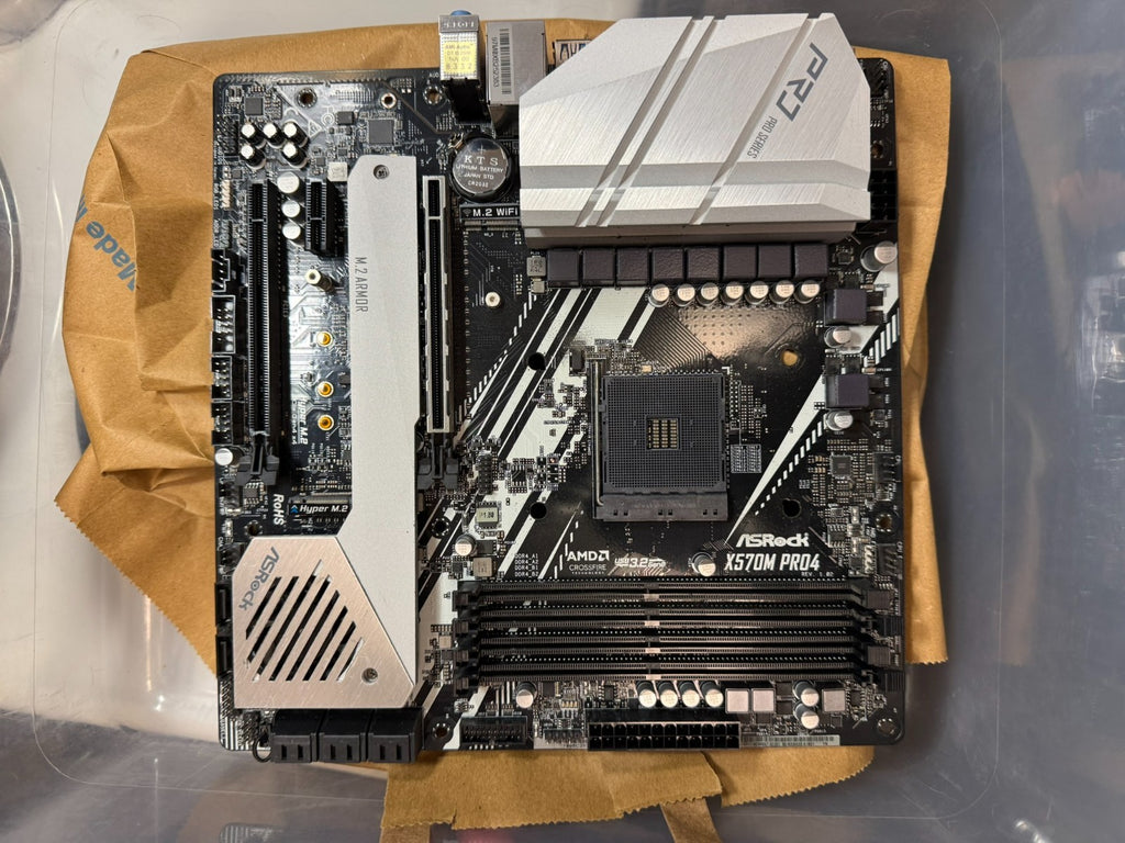 ASRock X570M Pro4 Micro ATX AM4 Motherboard PCIe 4.0 DDR4 Tested Working