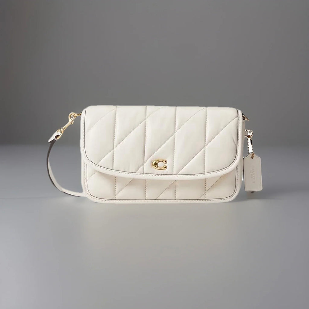 COACH Designer Quilted Pillow Hayden Chalk Lamb Leather Crossbody (org $325)