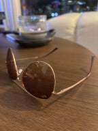 RAY-BAN Sunglasses Rose Gold Frame Pink Mirror Lens RB3025 Made Italy (org $220)