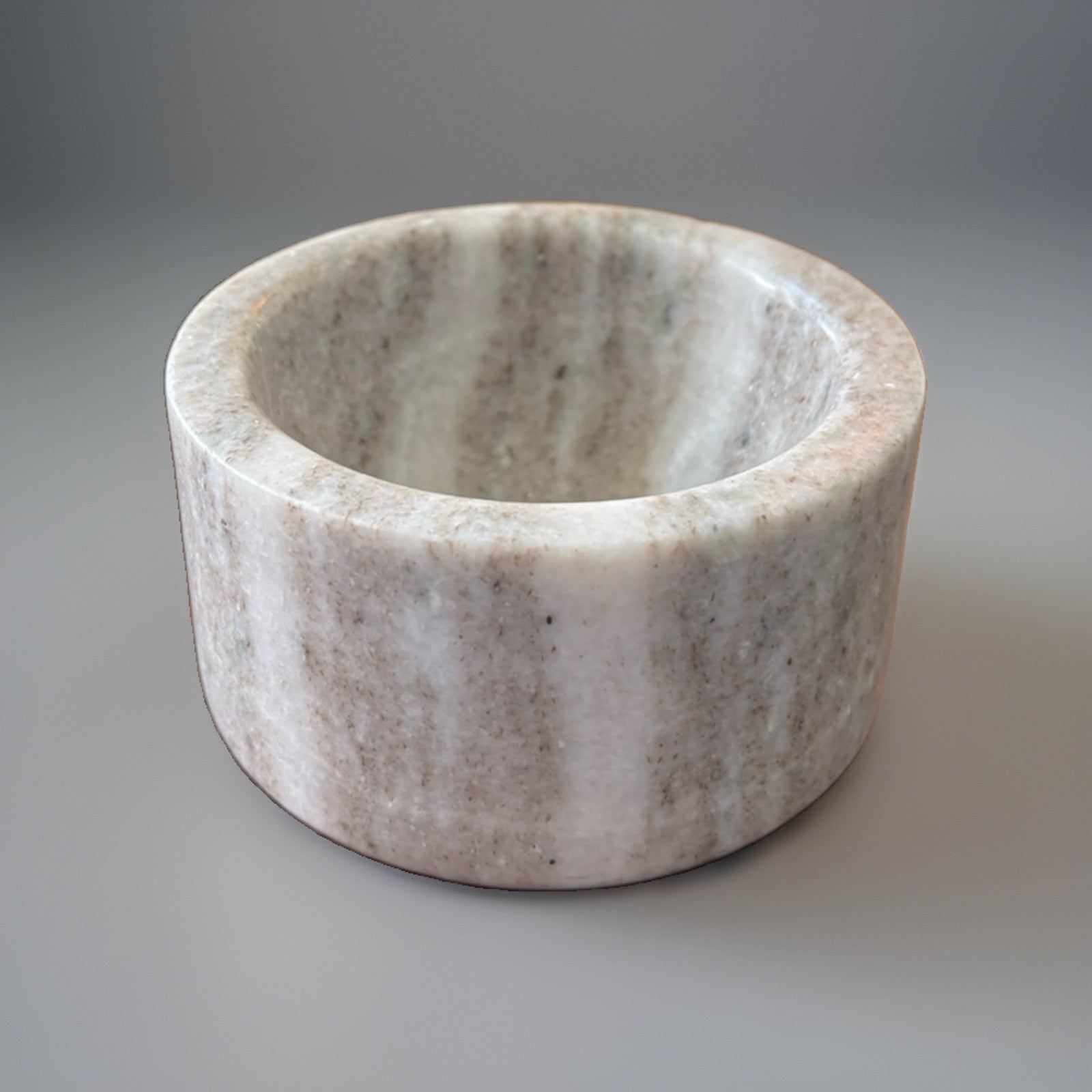 HEARTH & HAND Magnolia Marble Decorative Bowl Catchall Grey/White Stone Accent