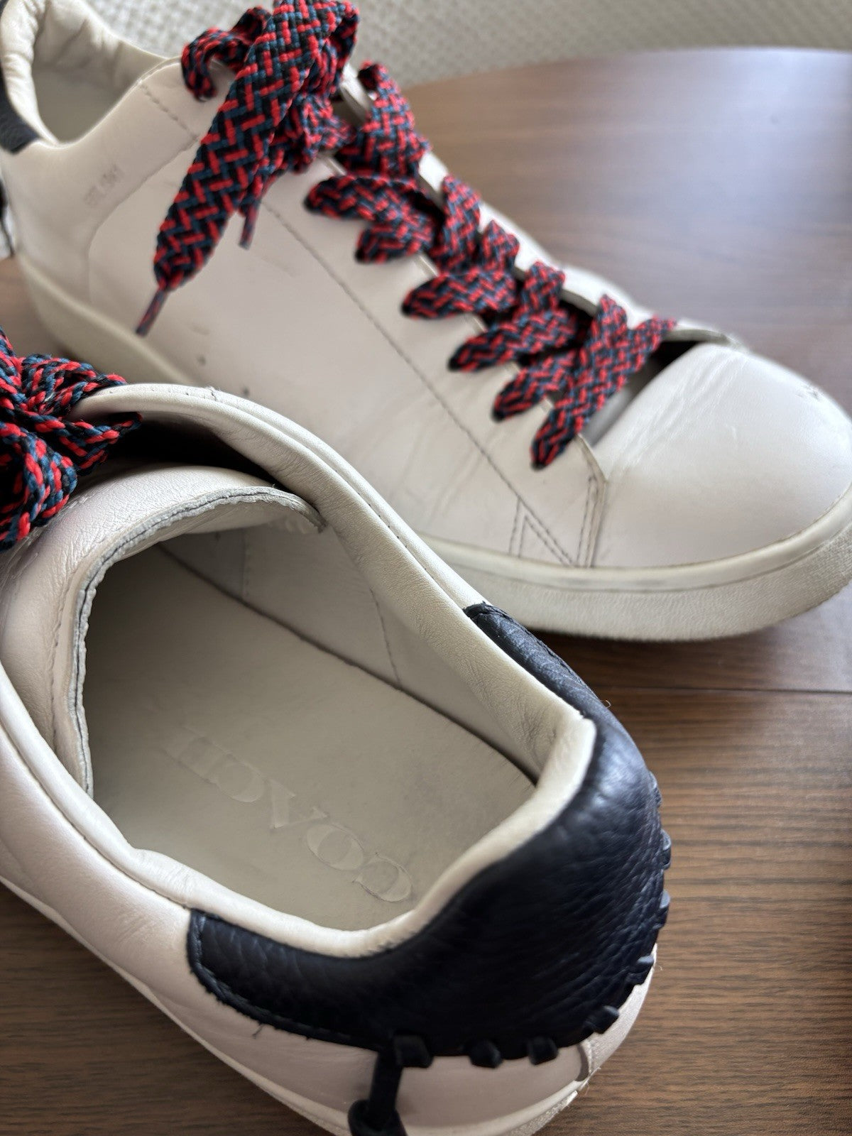 Mens COACH Brand C101 Leather Sneakers 11 Shoes Customers Brand Laces (org $330)