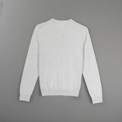 TOMMY HILFIGER Classic V-Neck Sweater Logo Pullover Gray Men Size L (org $75)