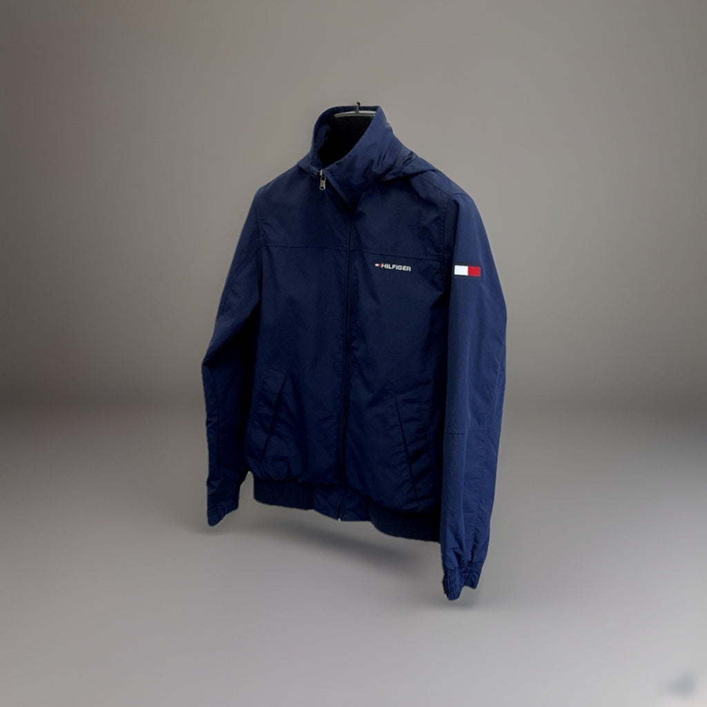 TOMMY HILFIGER Vintage 1998 Yacht Sailing Jacket Windbreaker Navy Mens Medium