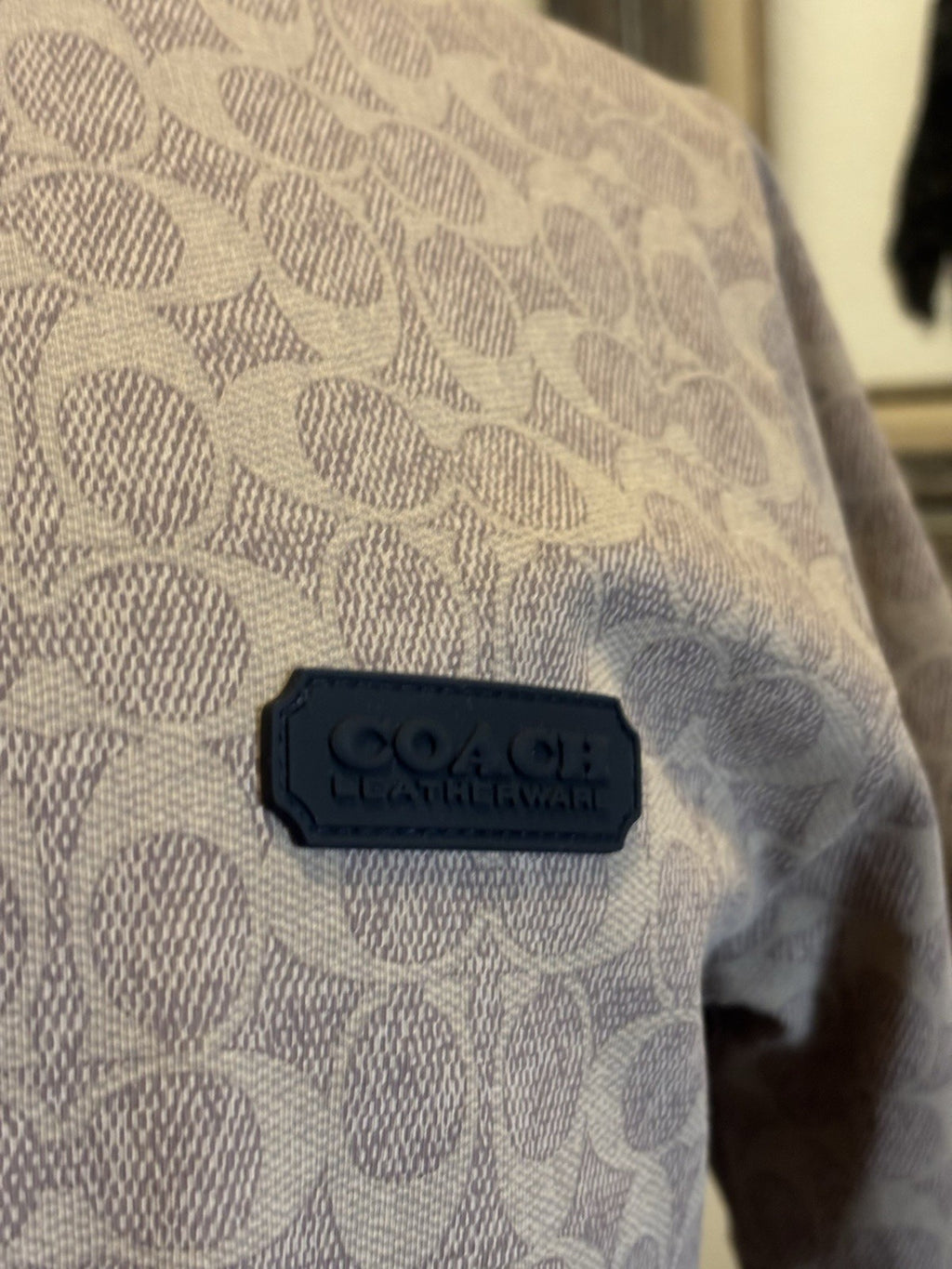 COACH Essential T-Shirt Tan/Khaki Signature Monogram Logo C5763 Small (org $150)