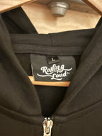 ROLLING LOUD MIAMI 2024 X MASTERCARD Black Graphic Logo Racing Zip Hoodie Size L