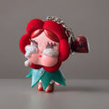 POP MART RARE Crybaby Classic Rose Crying For Love Bag Charm Keychain/ Red Heart