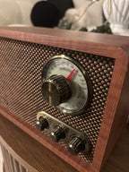 VICTROLA Retro Wood Bluetooth Wireless Speaker Radio Vintage Design (org $110)