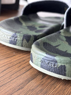COACH Designer Pool Slide Shoe Camo Dinosaur Rexy Logo Sandals Men 11 (org $225)