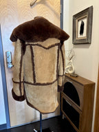 Rare COACH Runway Limited Edition Shearling FurCoat Lamb Leather Size 48 ($2.6K)