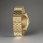 NIXON Time Teller Watch Blue Dial 37mm Gold Stainless Steel Mesh Band A045-1931