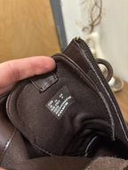 COACH Brand Citysole Combat Boot Leather Signature Oak Maple Size 10.5(org $350)