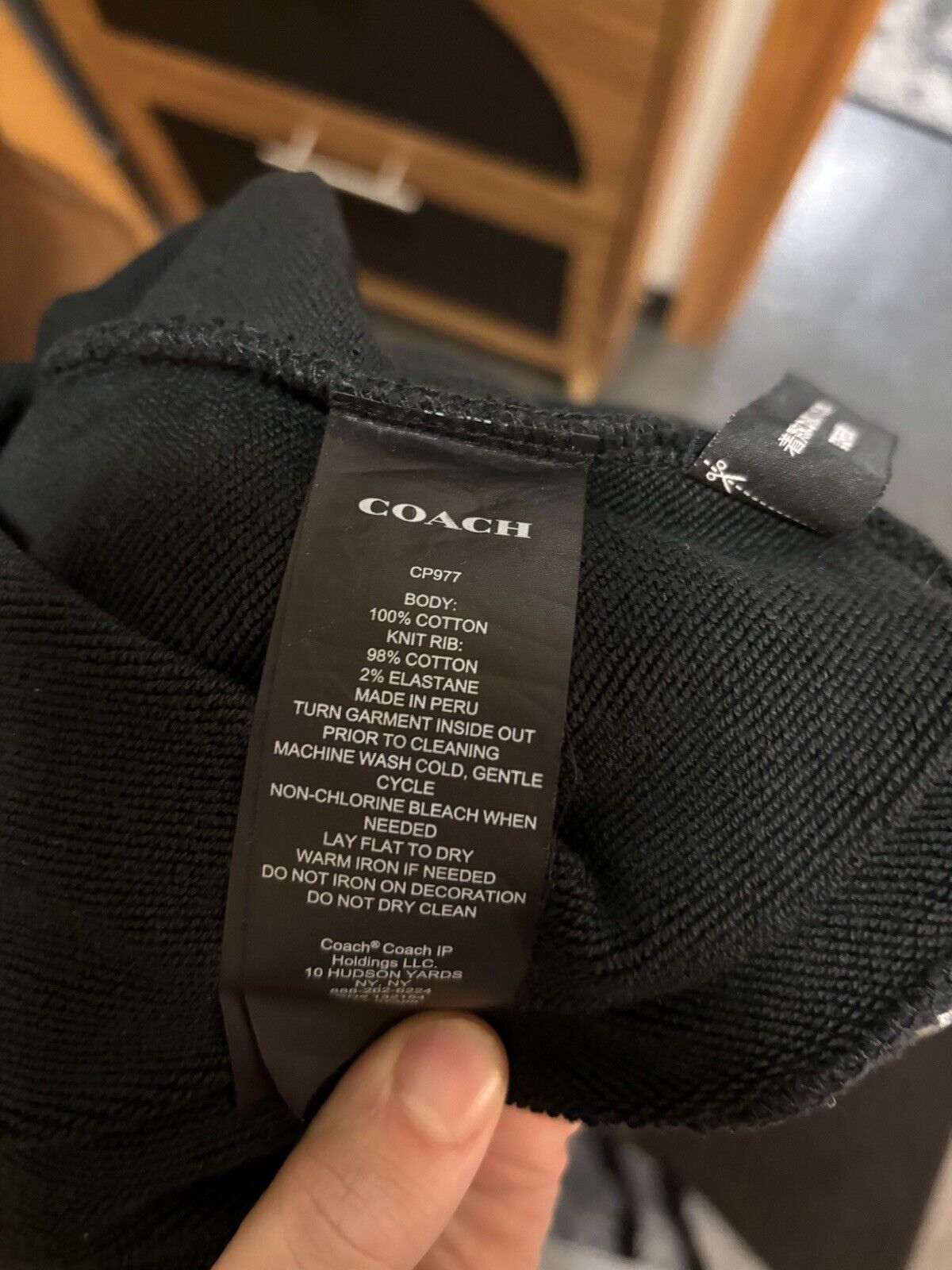 COACH Essential Crew Neck Sweater Classic Heritage Charcoal Gray Size M ($350)