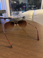RAY-BAN Sunglasses Rose Gold Frame Pink Mirror Lens RB3025 Made Italy (org $220)