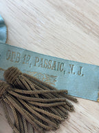 1893 ANTIQUE Slovak Sisters Branch 12 Passaic NJ Blue Ribbon Rosette Prize Badge