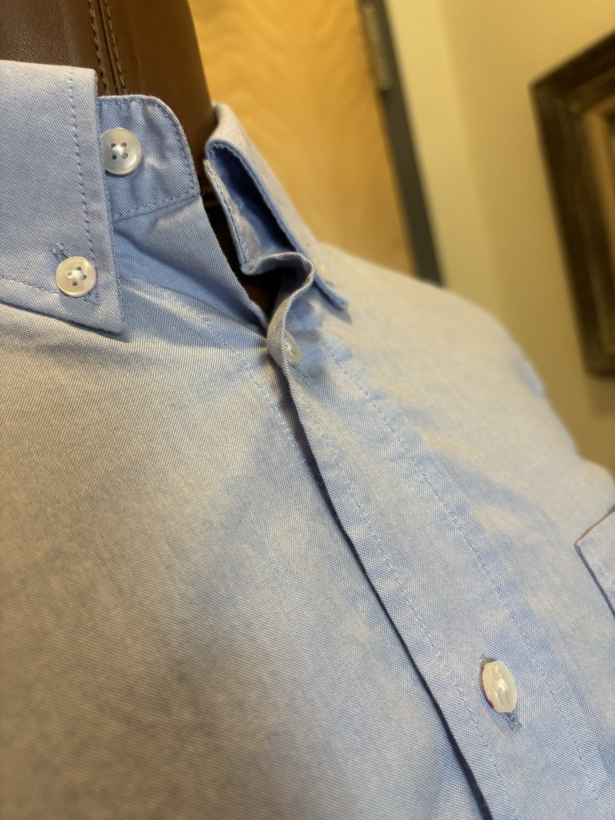 COACH Designer Oxford Button-Down Shirt Long Sleeve 100% Cotton Size S(org $225)