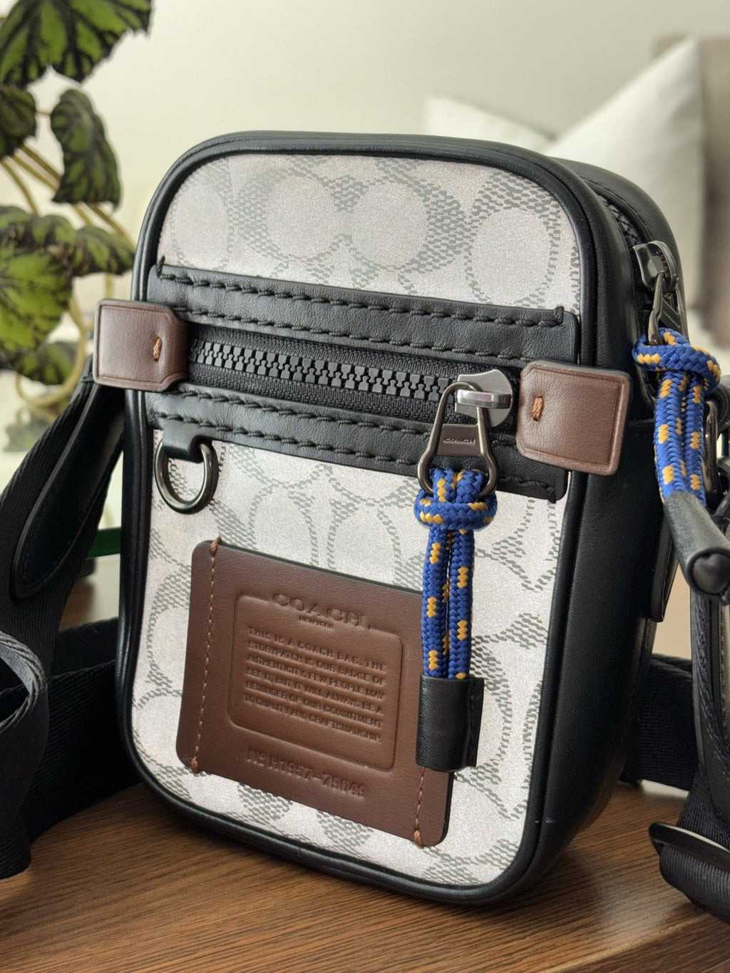 COACH Designer Reflective Signature C Crossbody “Dylan 10” Travel Bag (org $350)