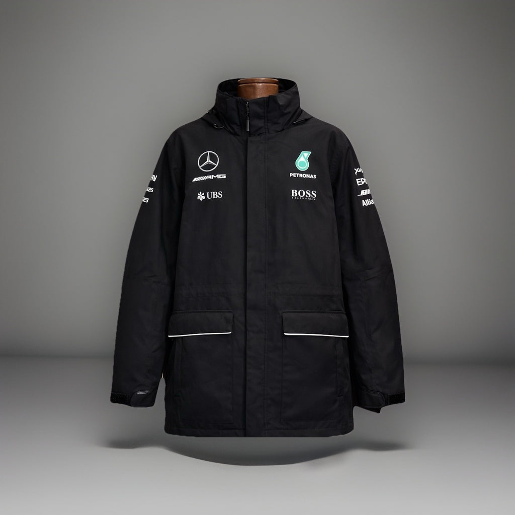HUGO BOSS Mercedes Amg Petronas Formula One Team Windbreaker Coat Zip Jacket XL