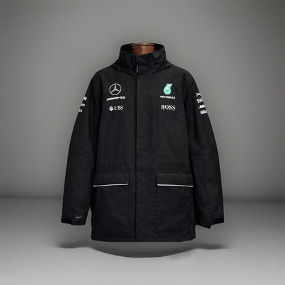 HUGO BOSS Mercedes Amg Petronas Formula One Team Windbreaker Coat Zip Jacket XL