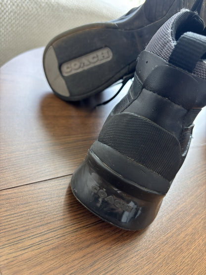 Designer COACH Men CitySole Hiker Boots Sneaker Shoe Blk/grey 10.5D  (org $295)