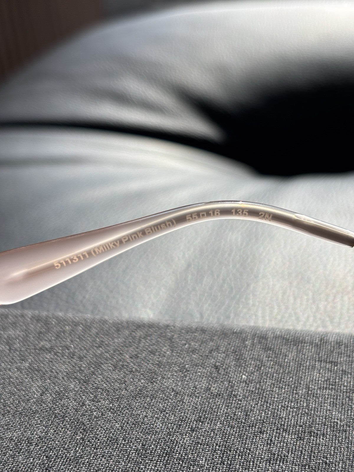 NEW Designer COACH Retail Light Pink Sunglasses Brass Flower Hardware (org $197)