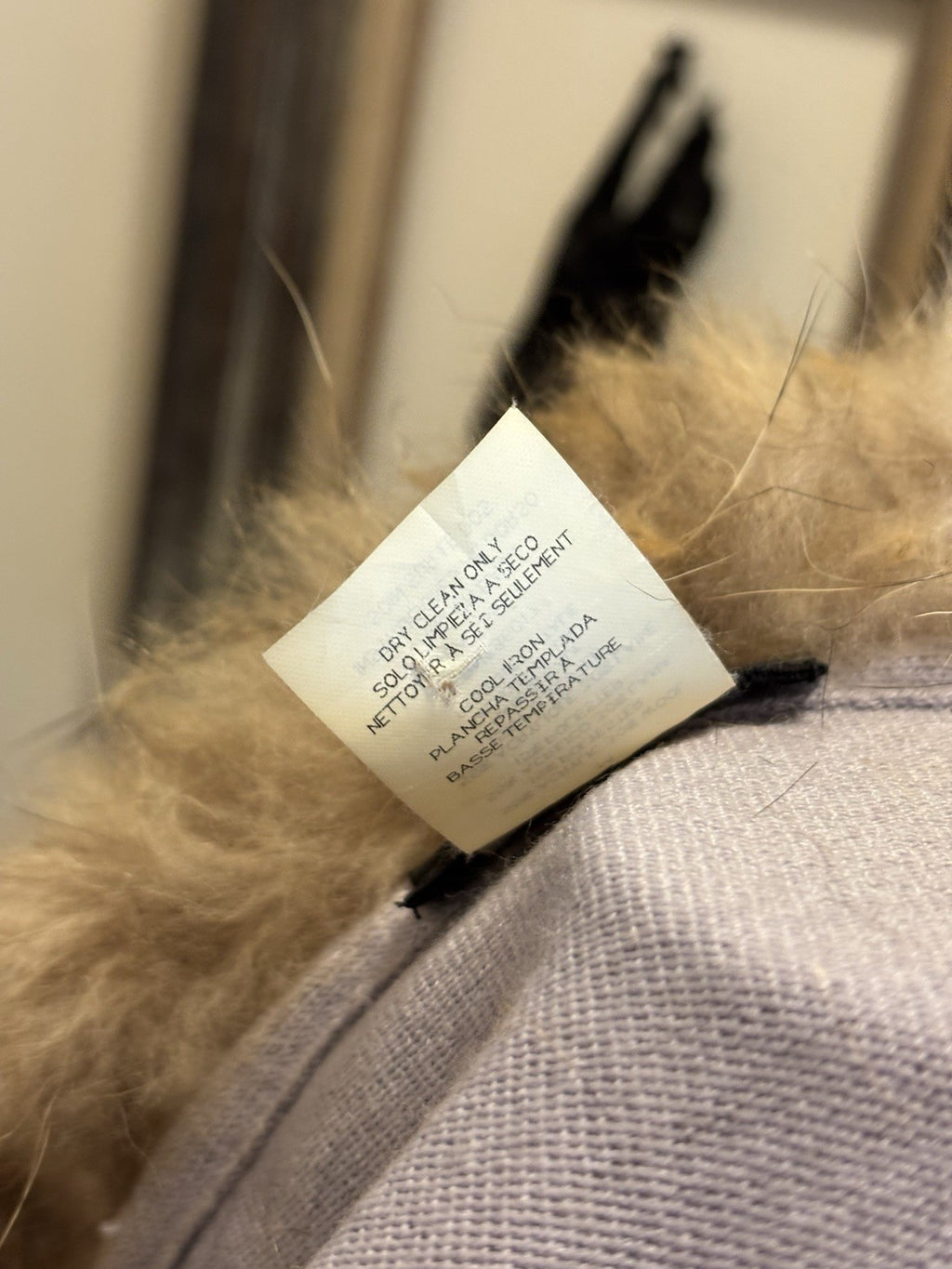 BEBE Y2K Luxury Italy Collection Cardigan Real Fox Fur Collar Blue M (org $660)