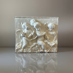 ANTIQUE stucco relief panel putti cherubs french François Du Quesnoy Wall Art