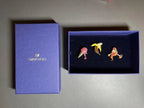 SWAROVSKI Cocktail Ice Cream Banana Crystal “No Regrets” Pins Brooch Set NWT/box