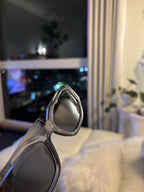 VERSACE Designer Transparent Sunglasses Grey Square Mirror VE 4361 (org $380)