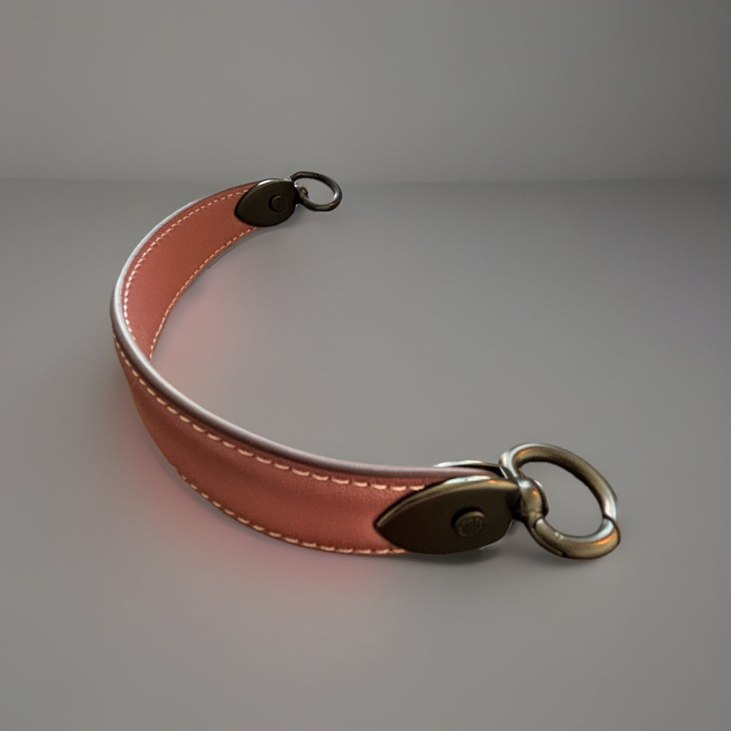 COACH Designer Top Handle Replacement Dark Rose Pink Leather Gunmetal Hardware