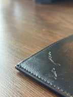 SAINT LAURENT Designer YSL Black Minimalist Cow Leather Case/Credit Card Holder
