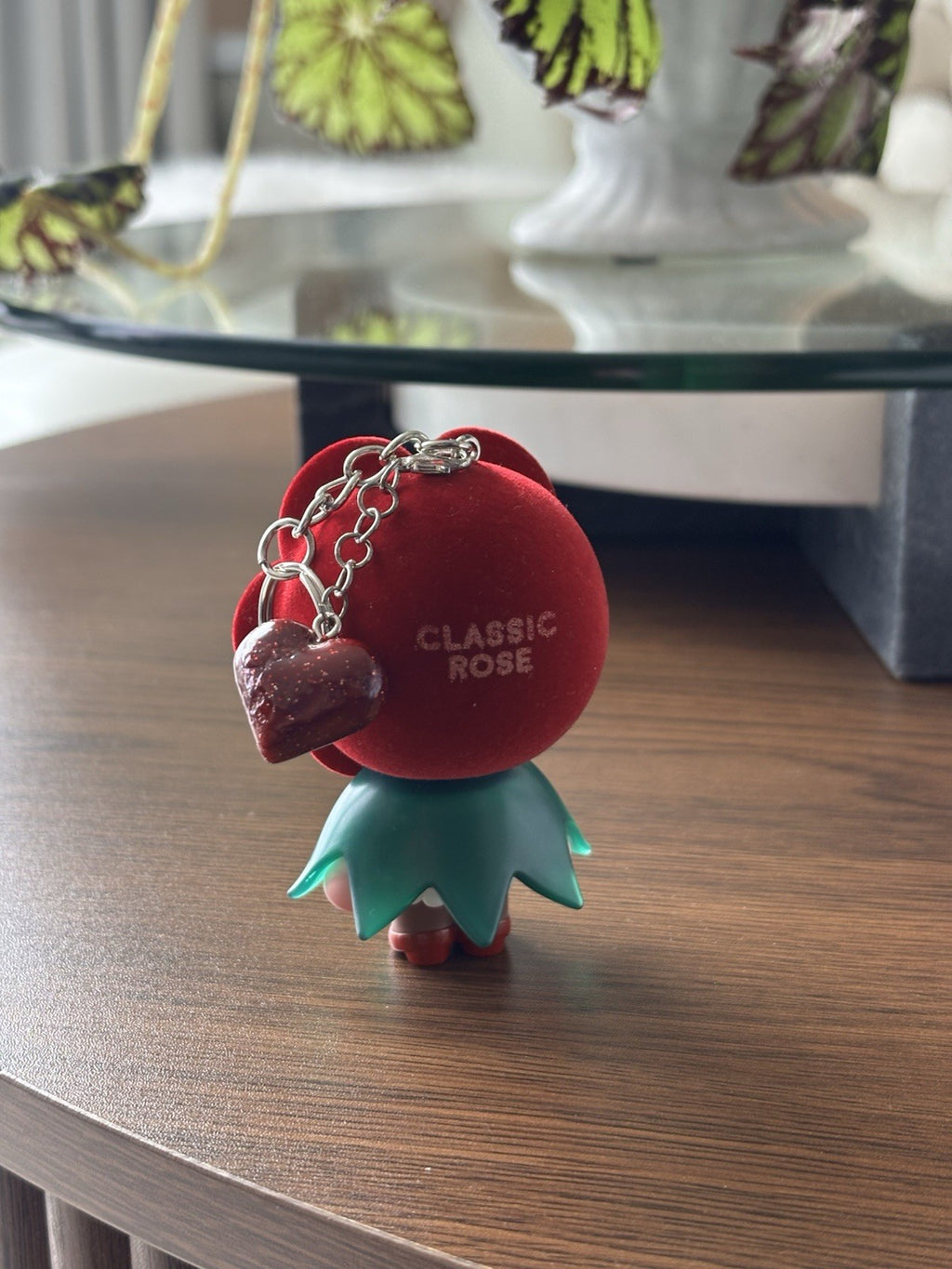 POP MART RARE Crybaby Classic Rose Crying For Love Bag Charm Keychain/ Red Heart