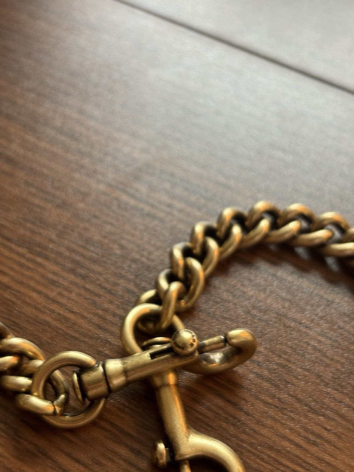 COACH Designer Chain Shoulder Bag Strap Gold/Antique Brass Metal Clip (org $95)