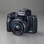 Canon EOS M50 Mirrorless Camera + 15–45mm Lens + Hard Case