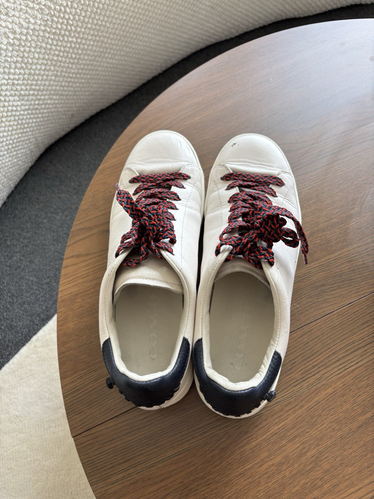 Mens COACH Brand C101 Leather Sneakers 11 Shoes Customers Brand Laces (org $330)