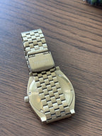 NIXON Time Teller Watch Blue Dial 37mm Gold Stainless Steel Mesh Band A045-1931