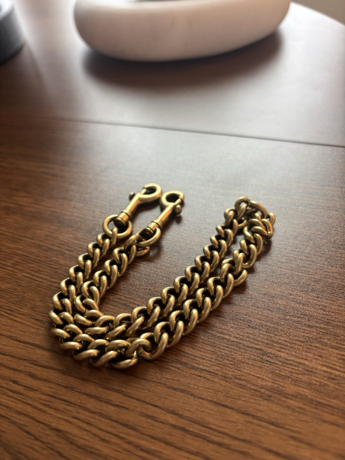 COACH Designer Chain Shoulder Bag Strap Gold/Antique Brass Metal Clip (org $95)