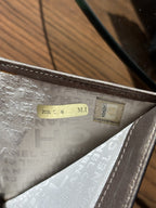 CHANEL Metallic Two Fold Wallet Leather Made France Authentic T16591 (org $1550)