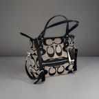 Designer COACH Brand Daisy Outline Signature Mia Crossbody F23940 Silver/Black