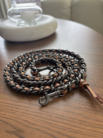 COACH 1941 Replacement Bag Chain Strap Dinky Brown Gunmetal Hardware (org $195)