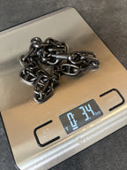 COACH Designer Rare Bag Chain Shoulder Strap Black/Gunmetal Metal Clip(org $175)