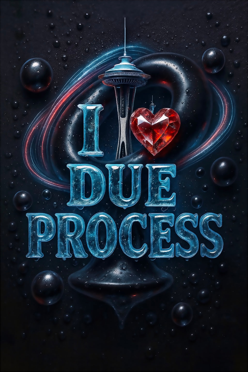 [faded needle] DUE PROCESS// CottonTee