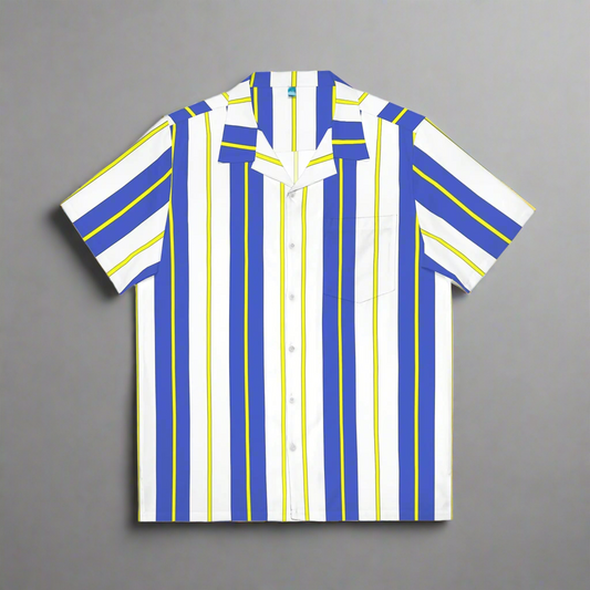 ROCKET STRIP // button tee