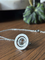 VIVIENNE WESTWOOD Medium Orb Necklace Silver Crystal Icon (org $595)