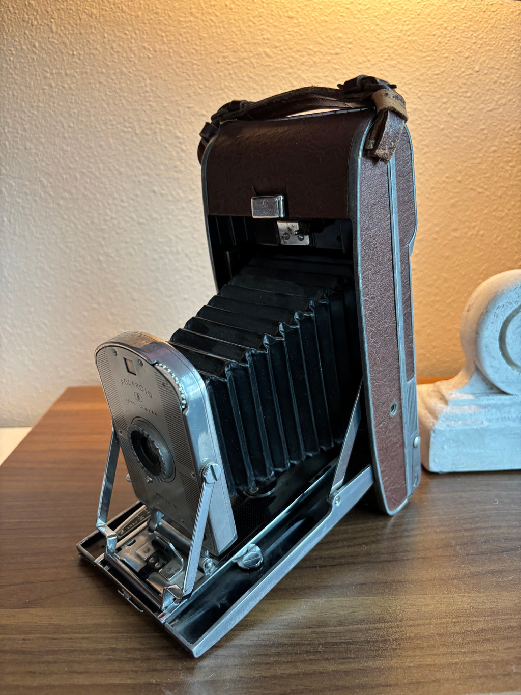1956 VINTAGE Polaroid Land Camera 95B Folding Instant Camera Mid Century Collectible